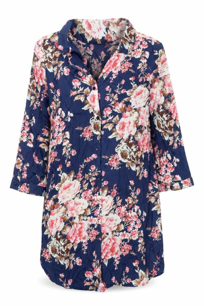 Womens UK Size M VERO MODA Multicoloured Tunic Button-Up