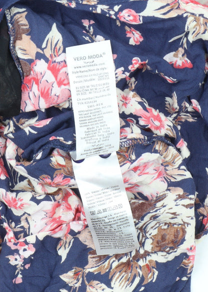 Womens UK Size M VERO MODA Multicoloured Tunic Button-Up