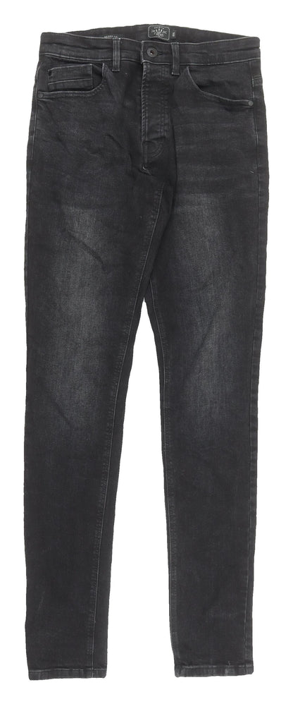 Next Men's Black Skinny Jeans Slim Fit M