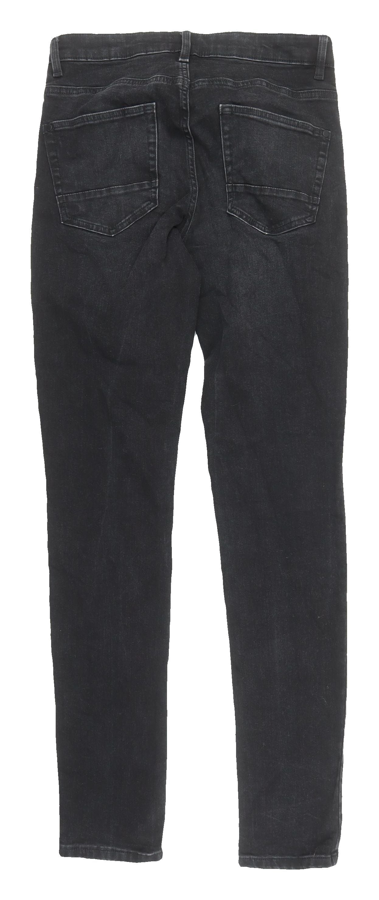 Next Men's Black Skinny Jeans Slim Fit M