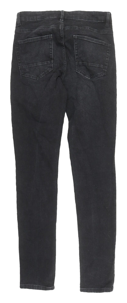 Next Men's Black Skinny Jeans Slim Fit M