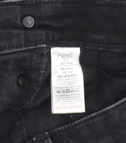 Next Men's Black Skinny Jeans Slim Fit M