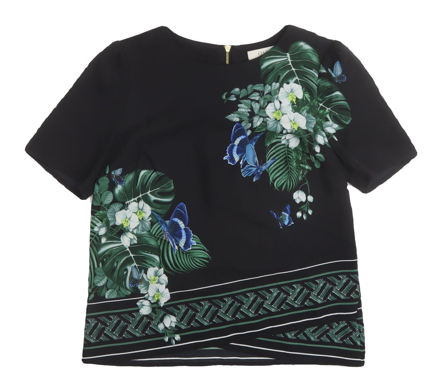 Womens UK Size UK 8 Oasis Black  Blouse