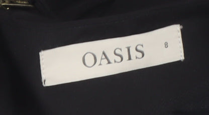 Womens UK Size UK 8 Oasis Black  Blouse