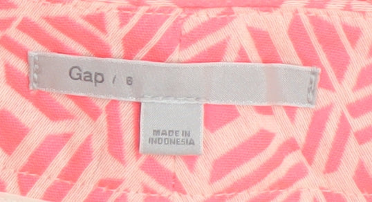 Gap Women's Pink Chino Shorts, Geometric, Size S