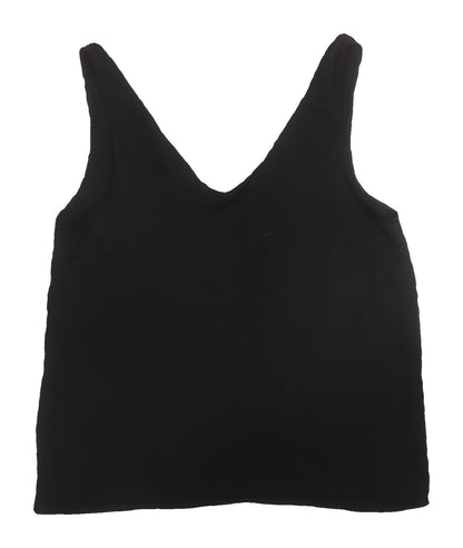 Womens UK Size 8 H&M Black Basic Tank