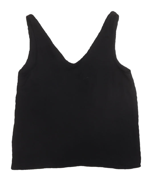 Womens UK Size 8 H&M Black Basic Tank