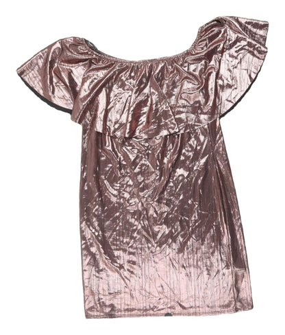 New Look Women’s Off Shoulder Metallic Dress