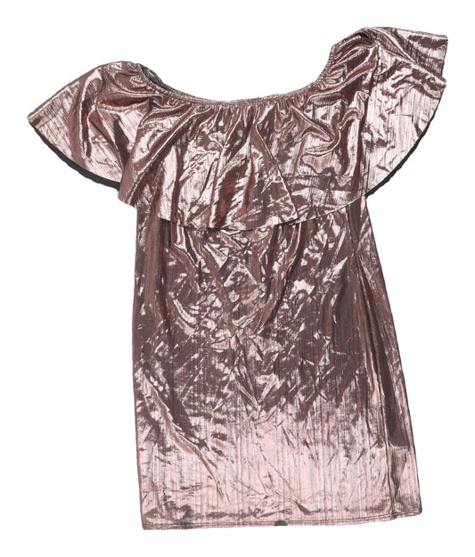 New Look Women’s Off Shoulder Metallic Dress