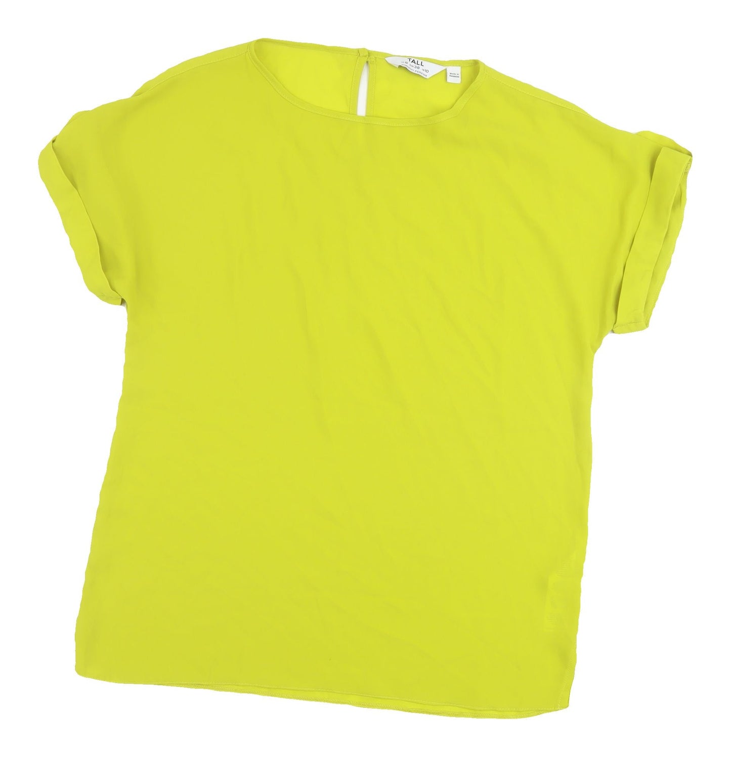 Womens UK Size 10 Dorothy Perkins Yellow  T-Shirt