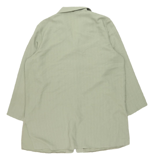 Bonmarché Green Button-Up Shirt for Women - Size 18