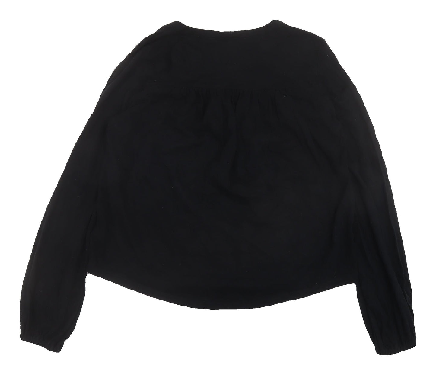 GAP Women's Black Cotton Blouse - Size 10 Regular