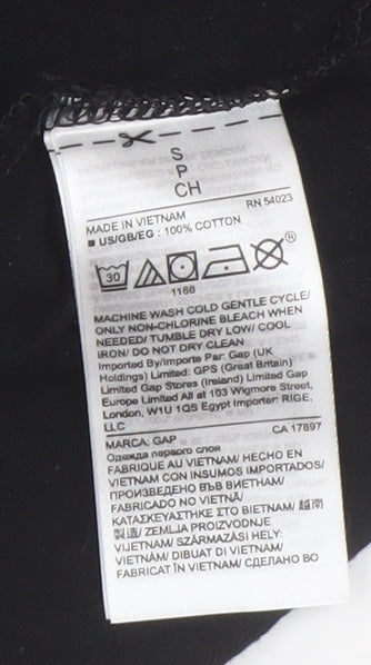 GAP Women's Black Cotton Blouse - Size 10 Regular