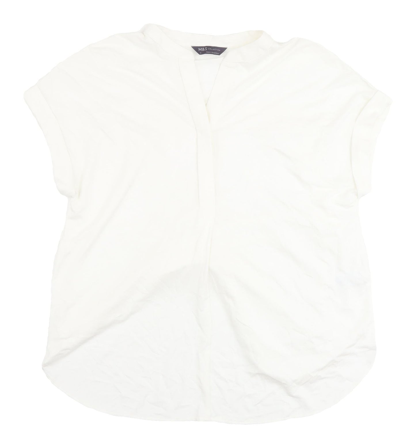 Womens UK Size 12 Marks and Spencer Ivory  Blouse
