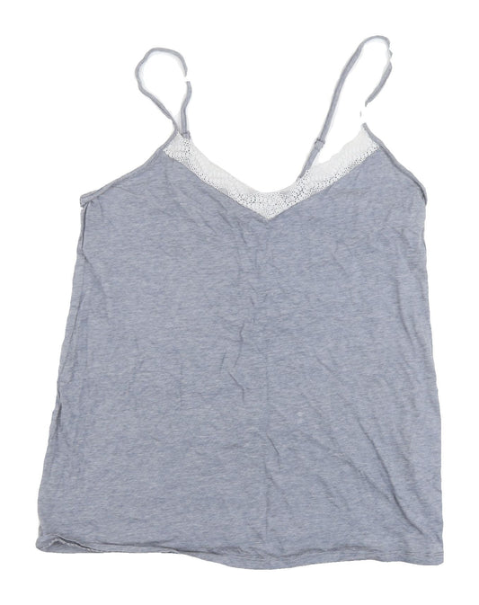 Womens UK Size 8 New Look Blue Basic Camisole
