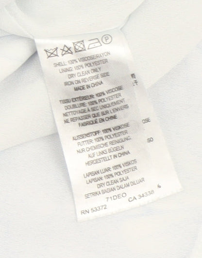 French Connection Women's Blue Floral Blouse Size 16