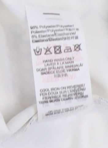 Missguided Women's Ivory Floral Bodycon Dress Size 6