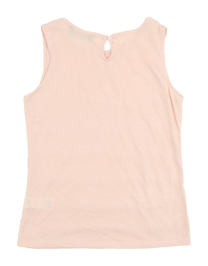 Womens UK Size 8 Dorothy Perkins Beige Basic Blouse