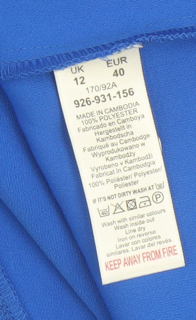 Matalan Women's Blue Shift Dress Size 12