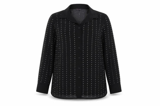 Womens UK Size 14 Marks and Spencer Black  Button-Up
