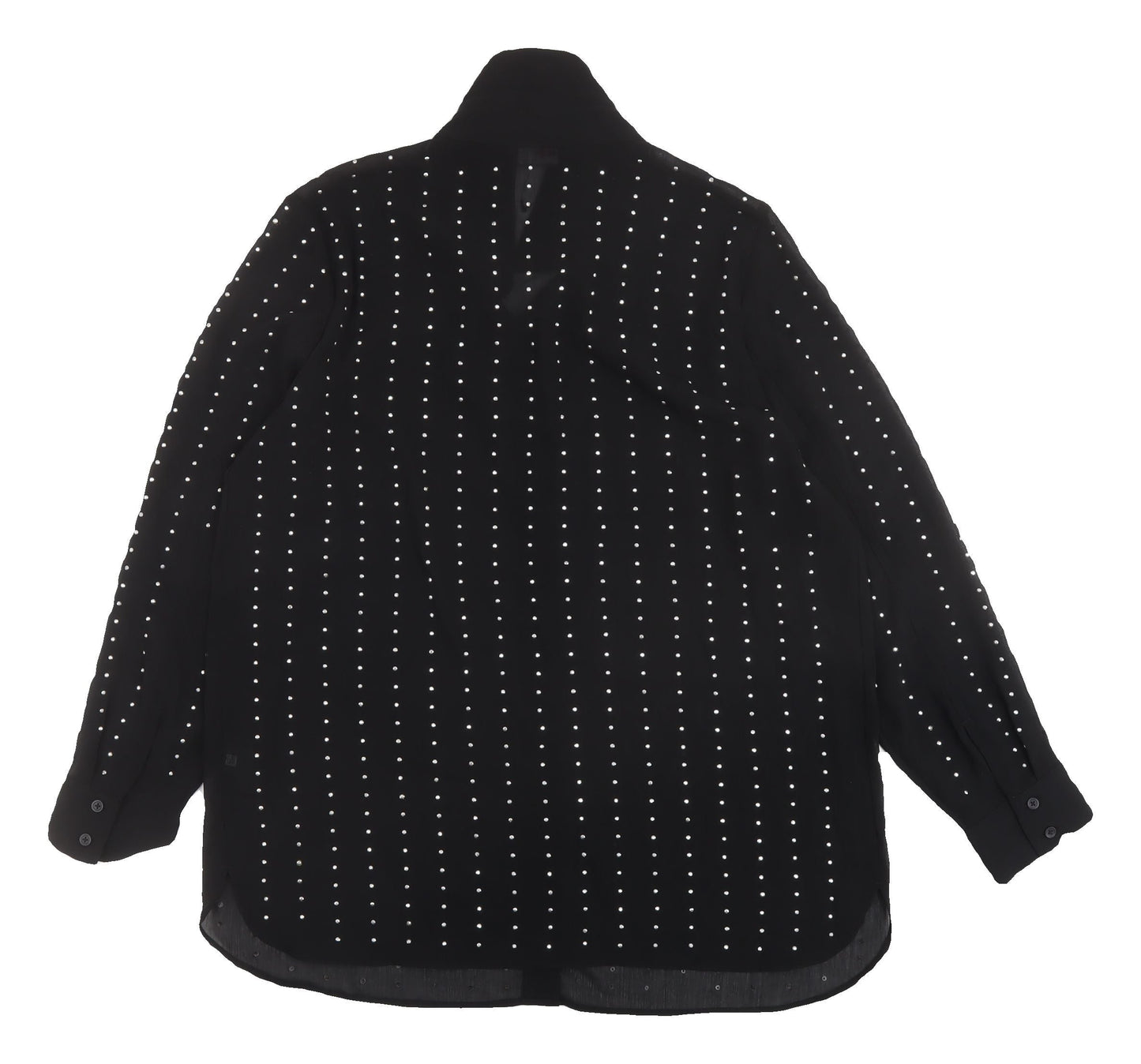 Womens UK Size 14 Marks and Spencer Black  Button-Up