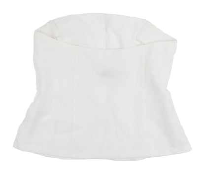 Womens UK Size 12 PRETTYLITTLETHING White Camisole Blouse