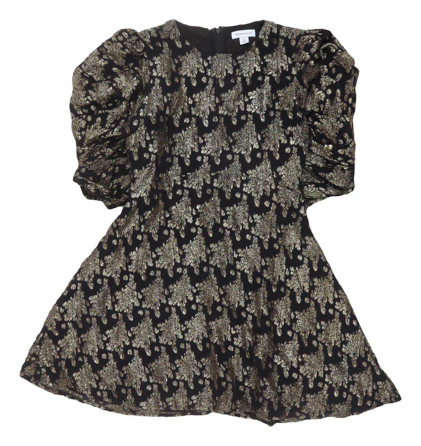Warehouse Women's Black A-Line Dress Size 12