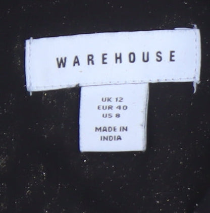 Warehouse Women's Black A-Line Dress Size 12
