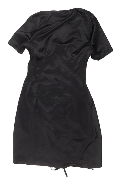 PrettyLittleThing Black Short Bodycon Dress UK 12