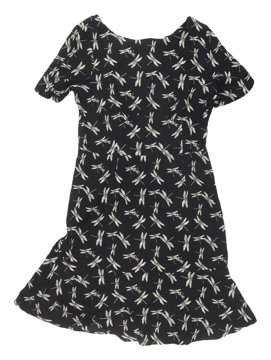 Next Women's Black Animal Print Dress Size 10