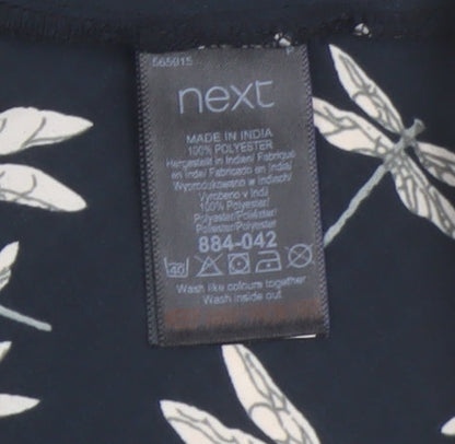 Next Women's Black Animal Print Dress Size 10
