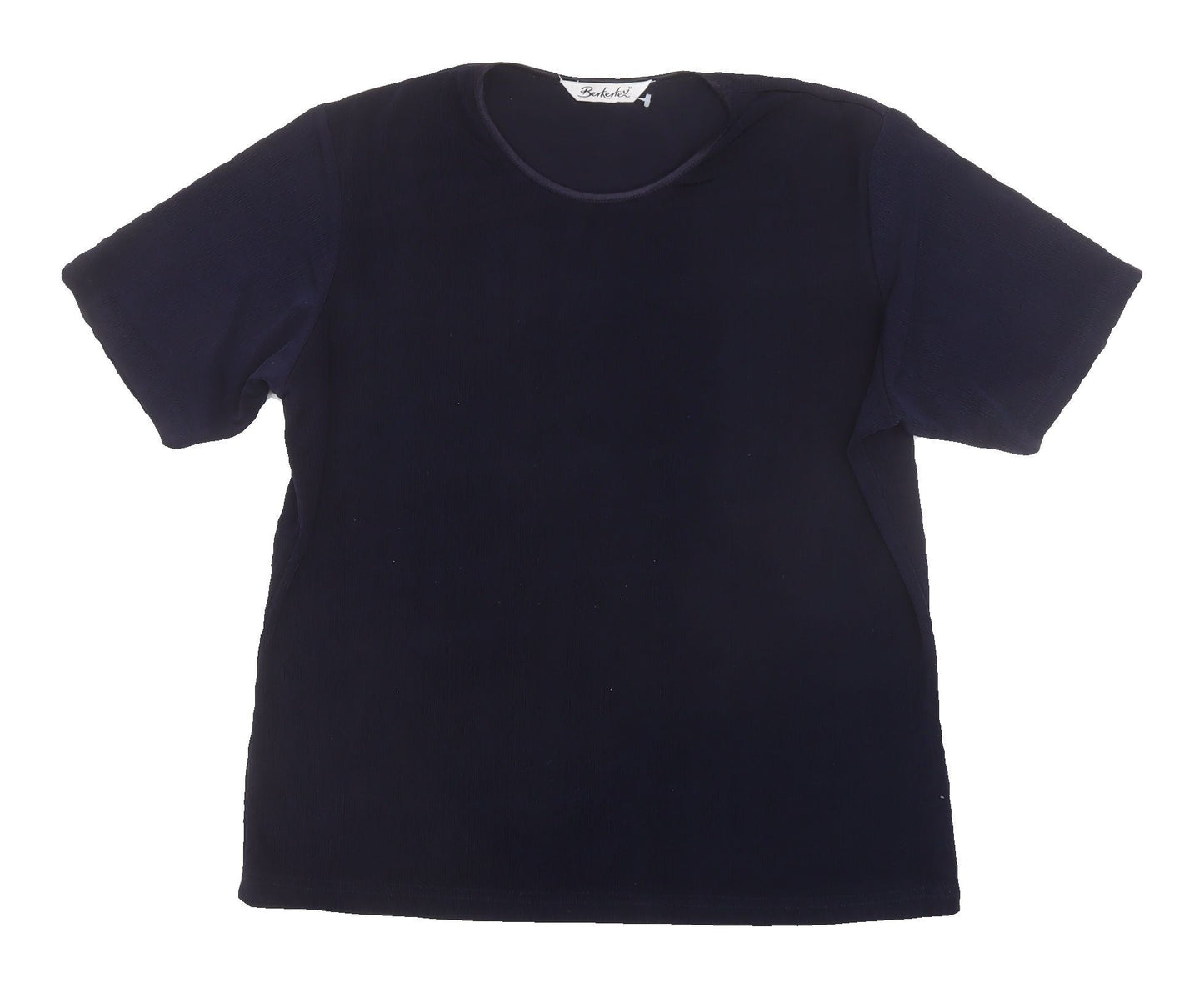 Womens UK Size 14 Berkertex Blue Basic T-Shirt