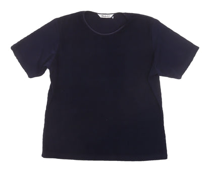 Womens UK Size 14 Berkertex Blue Basic T-Shirt