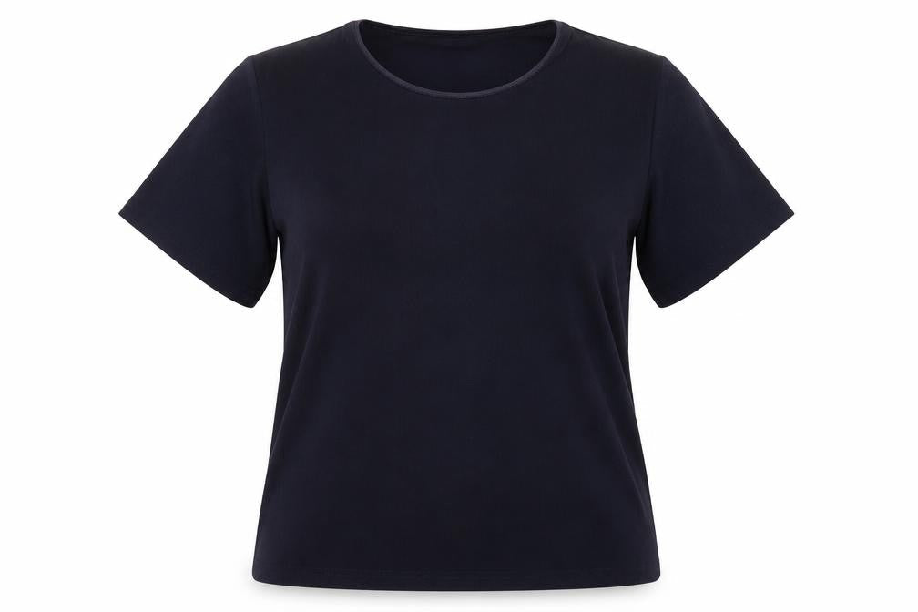 Womens UK Size 14 Berkertex Blue Basic T-Shirt