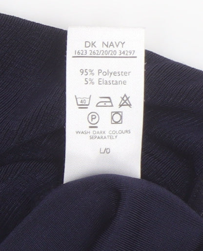 Womens UK Size 14 Berkertex Blue Basic T-Shirt