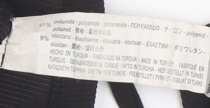 Womens UK Size S Zara Black Cropped Tank
