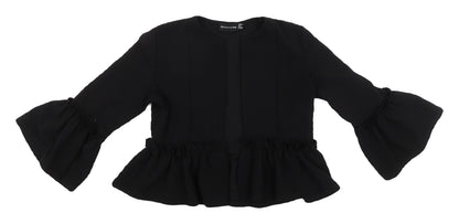 Womens UK Size 10 PRETTYLITTLETHING Black Cardigan Jumper
