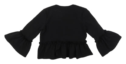 Womens UK Size 10 PRETTYLITTLETHING Black Cardigan Jumper