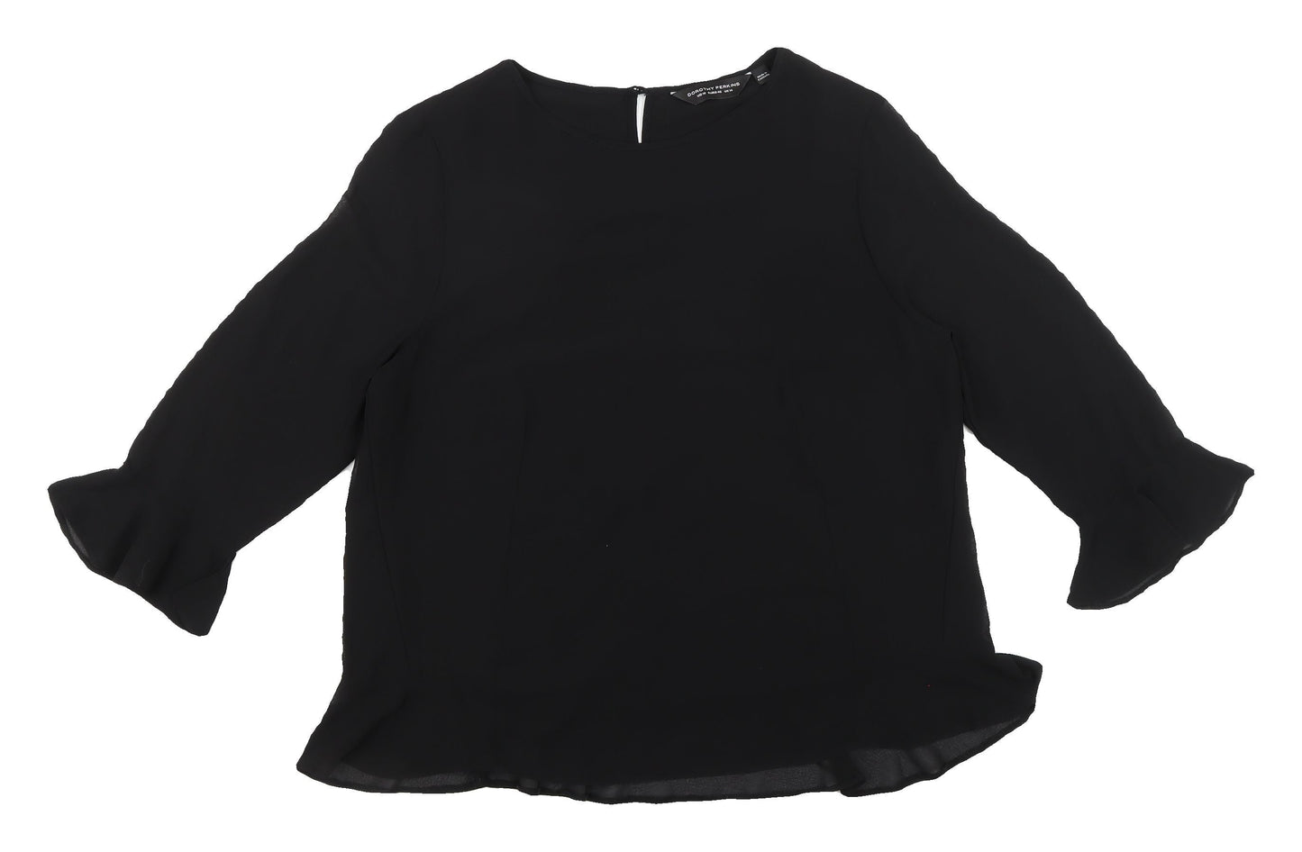 Womens UK Size 14 Dorothy Perkins Black  Blouse