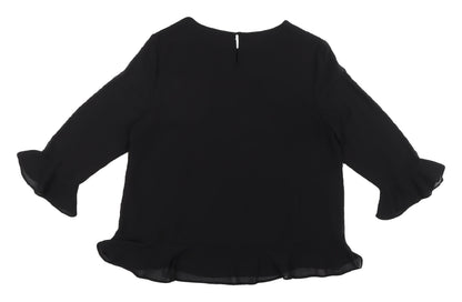 Womens UK Size 14 Dorothy Perkins Black  Blouse