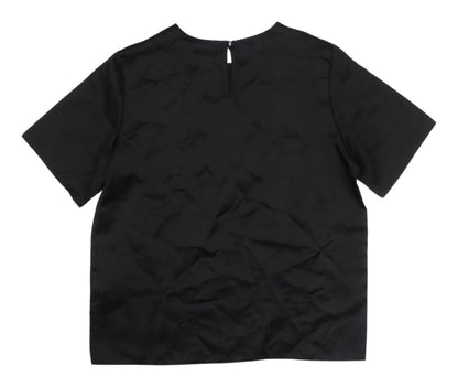 GTC Collection Black Blouse, Women's Size 14, Short Sleeve