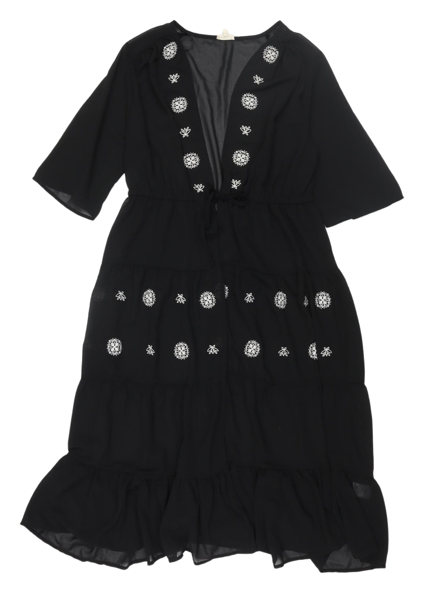 En Crème Women's Black Midi Dress - Size S