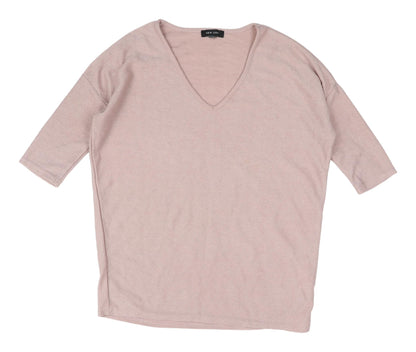 Womens UK Size S New Look Pink Basic T-Shirt