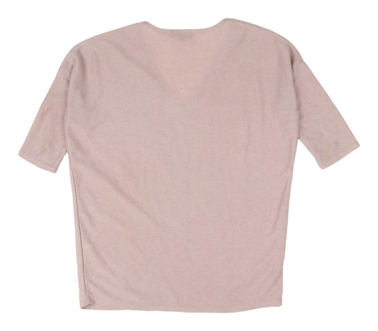 Womens UK Size S New Look Pink Basic T-Shirt