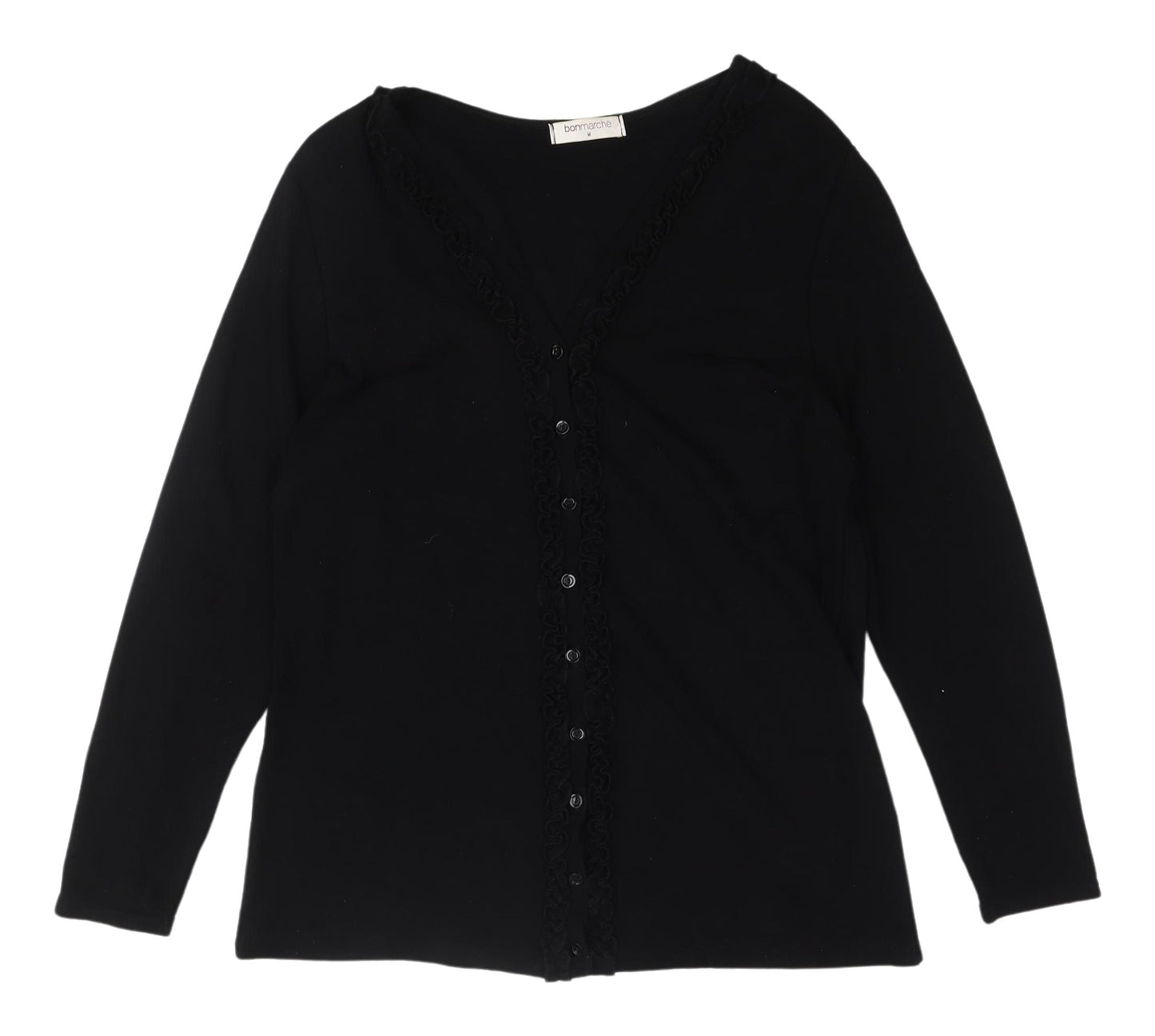 Womens UK Size M Bonmarché Black Cardigan Jumper