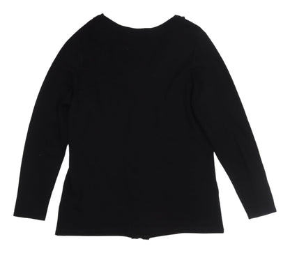 Womens UK Size M Bonmarché Black Cardigan Jumper
