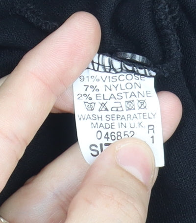 Womens UK Size M Bonmarché Black Cardigan Jumper