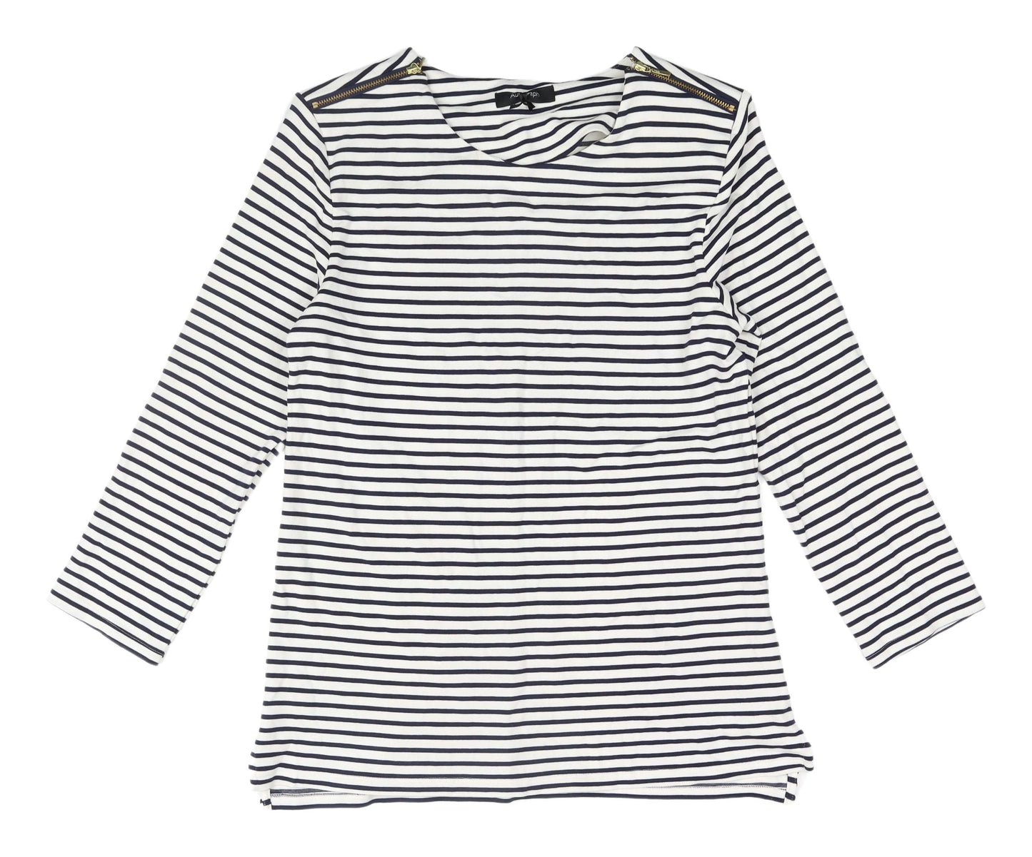 Womens UK Size 12 Marks and Spencer White Basic T-Shirt