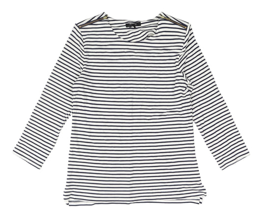 Womens UK Size 12 Marks and Spencer White Basic T-Shirt