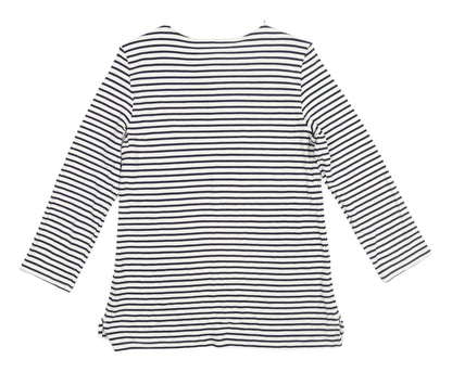 Womens UK Size 12 Marks and Spencer White Basic T-Shirt